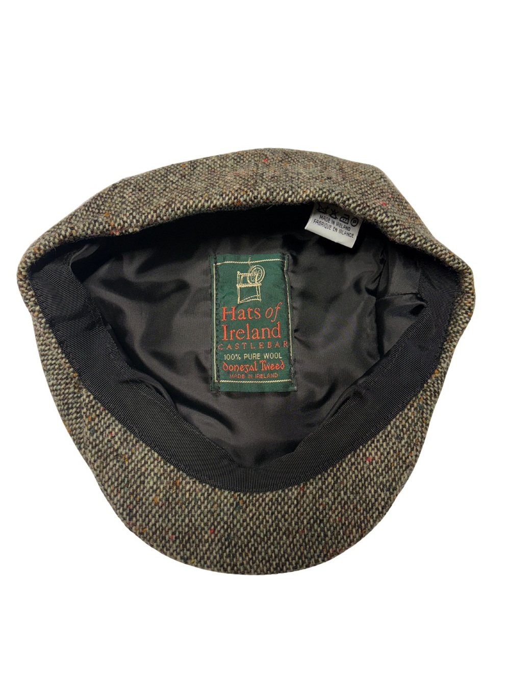 Donnegal Tweed Wool Flat Cap - Brown/Green